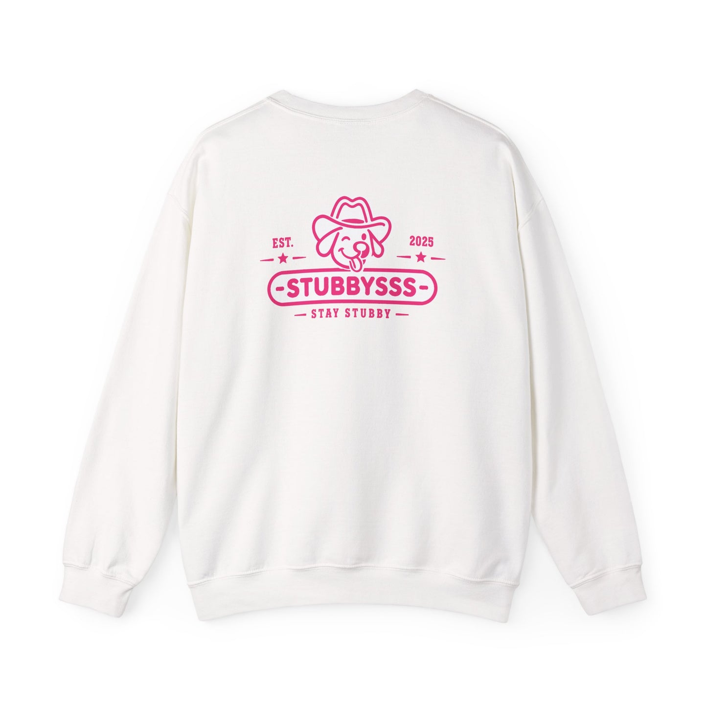 Stay Stubby Crewneck (White)