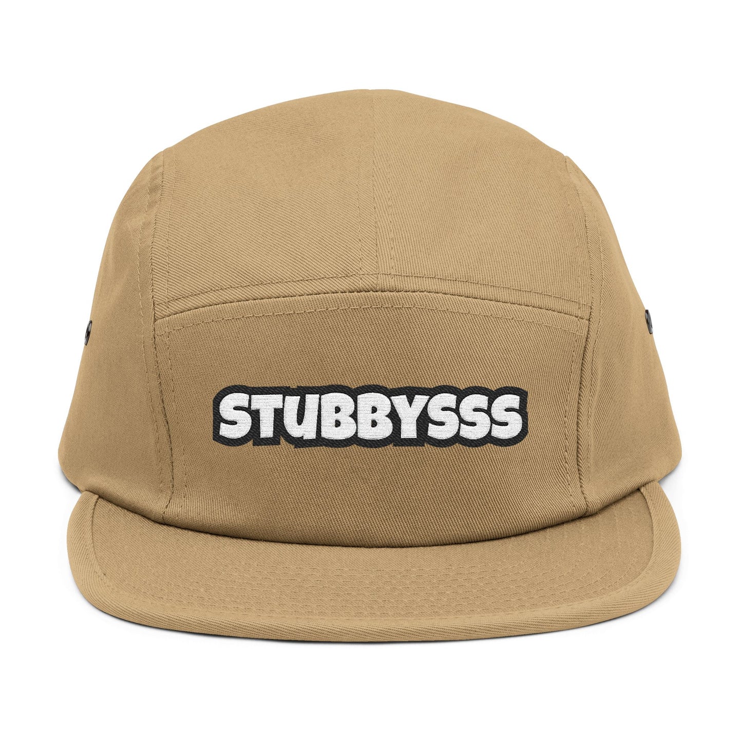'Stubbysss' Embroidered 5-Panel Cap