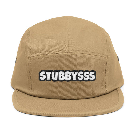 'Stubbysss' Embroidered 5-Panel Cap
