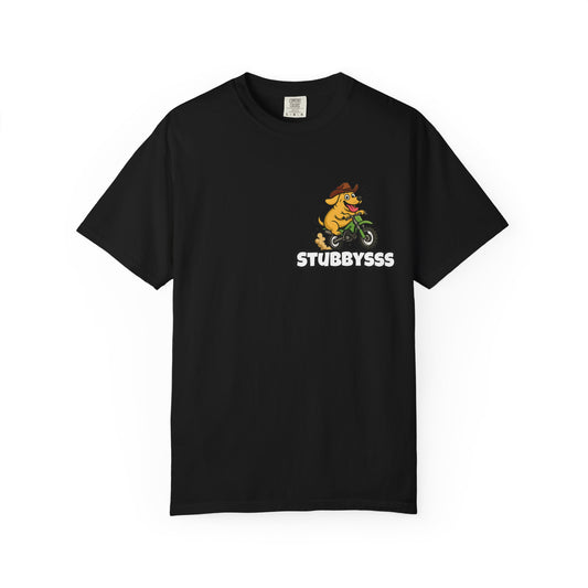 Tubby on a Stubby Tee (Black)